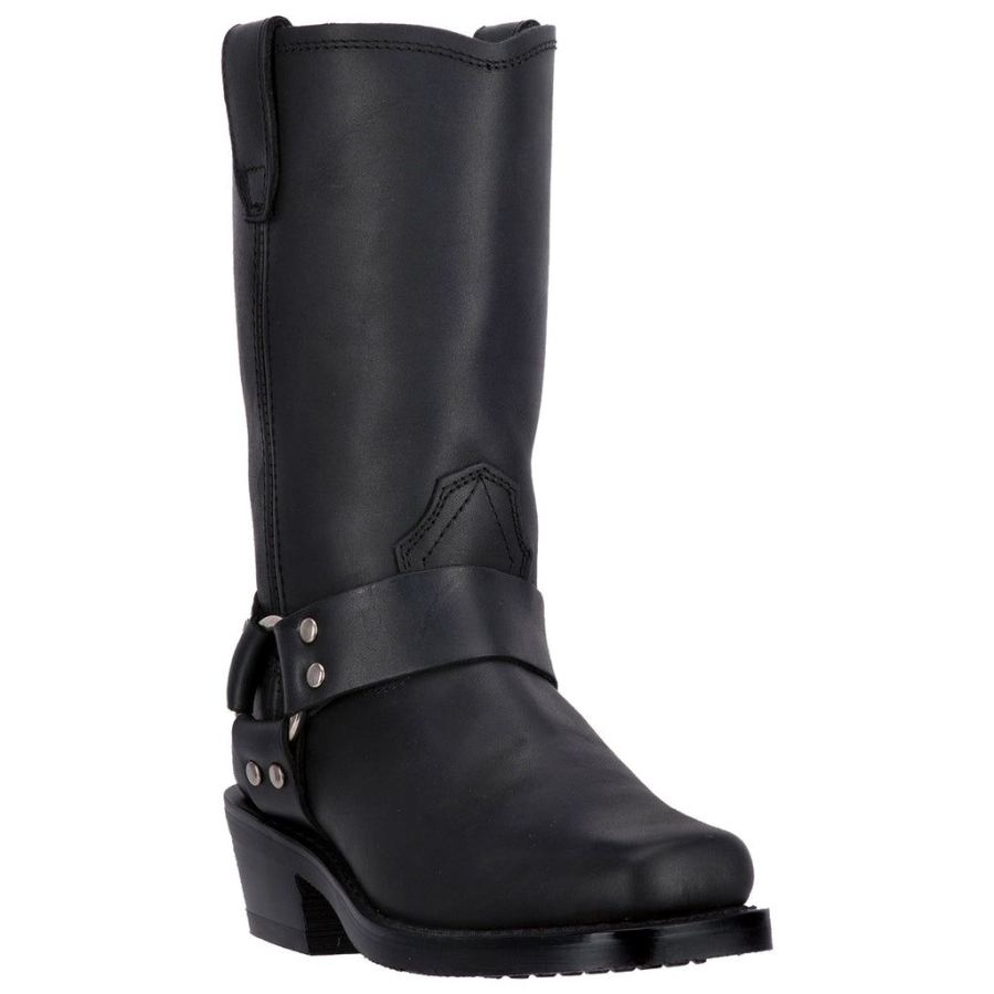 DINGO MOLLY LEATHER HARNESS BOOT-BLACK