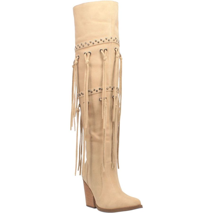 DINGO WITCHY WOMAN LEATHER BOOT-SAND