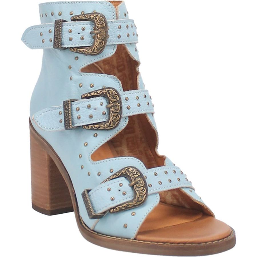 DINGO ZIGGY LEATHER SANDAL-BLUE