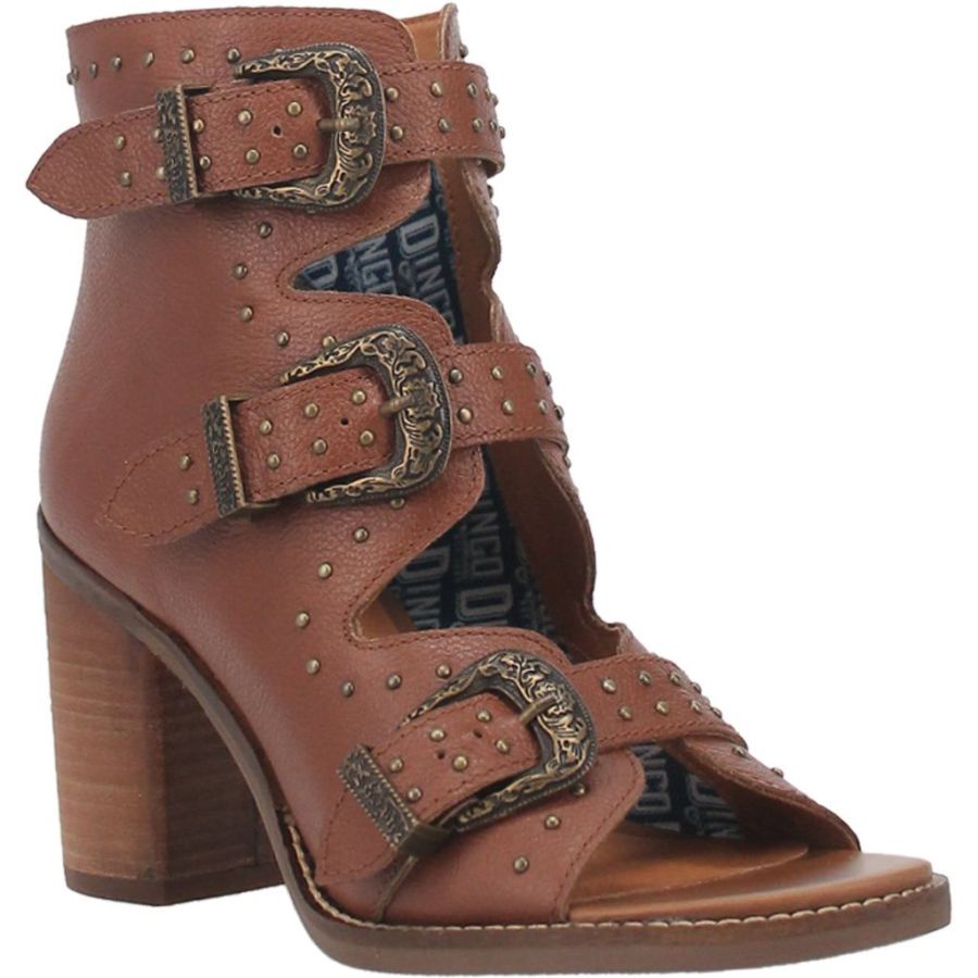 DINGO ZIGGY LEATHER SANDAL-BROWN